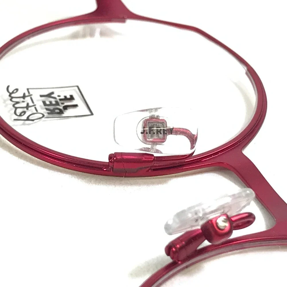 J. F. Rey Petite Eyeglasses Frames PM088 5030 Black Red Yellow Round 45-20-140